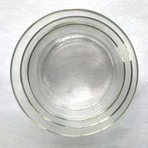 Set of Three Glass Cylindrical Bowls